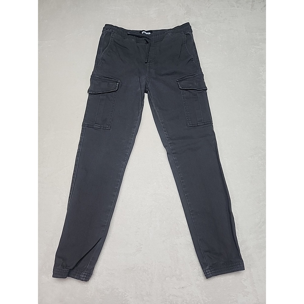 RSQ Loose Fit Cargi Jogger Pants Boys Size L‎ Black Excellent